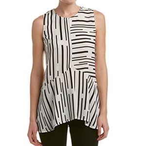 Vince Camuto Sleeveless Peplum Top Size Small